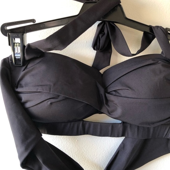 Kenneth Cole Brown Halter Swim Bikini Top S - Picture 2 of 10